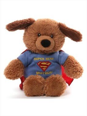 Gund Officially licensed Griffin DC Superman Brother T-Shirt Plush 11" New w/Tag